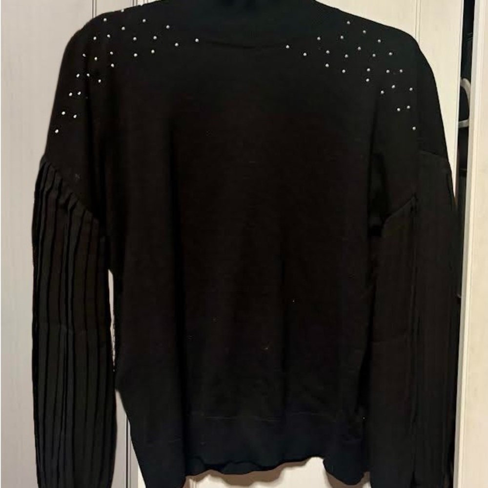 Belldini Black mock neck Sweater – Elegant Statement Piece